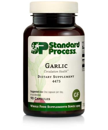 Standard Process Garlic (Organic Garlic) - Whole Food Antioxidant, Immune Support, Cholesterol, Lung Health, Liver Support and Blood Circulation with Organic Parsley - Gluten Free - 90 Capsules