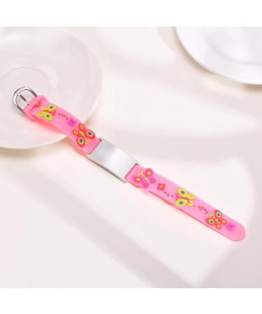 Emergency SOS Bracelet for Kids - Personalized Waterproof ID Armband | Anti-Lost Name & Phone Number - Pink Butterfly Design - Buy Online on GoSupps.com