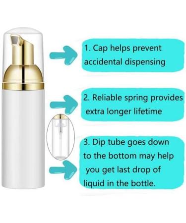 Tiamu 10pcs Empty Foam Dispensers - 30ml Plastic Lotion Pumps for Perfumes Hand Soap Shower Gel Essential Oils & Makeup - Buy Online on GoSupps.com