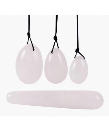 Crystali yoni egg healing stone 4er set for love massage and cone exercise pelvic floor muscle training - mountain crystal set mountain crystal set 4 in 1
