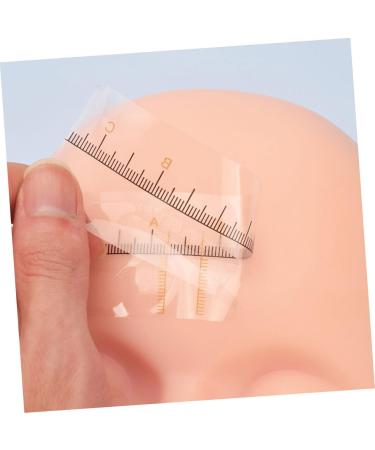 DOITOOL Eyebrow Stencil 50pcs Eyebrow Positioning Ruler Makeup Kits Measuring Ruler Eyebrow Shaping Stencil 18.00X3.80X0.10CM Yellow - Buy Online on GoSupps.com