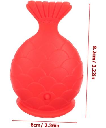 Beavorty 2pcs Silicone Fish Lip Filler Self Suction Plumping Device Natural Lip Plumper Red - Buy Online on GoSupps.com