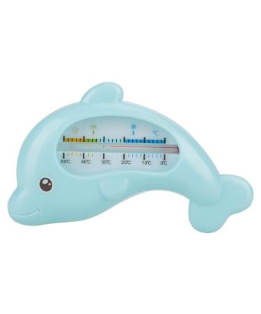 Baby Bath Thermometer  Non-Toxic Heat-Resistant Cute Animal Infants Bathing Water Thermometer Perfect for Baby Safety Bath Care(Blue)