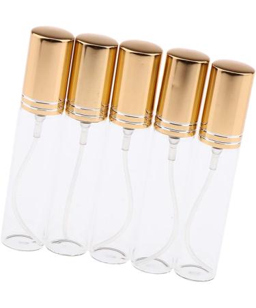 Fenteer 10ml Gold Mini Glass Spray Bottle - Refillable Travel Cosmetics Atomizer & Liquid Dispenser - Buy Online on GoSupps.com
