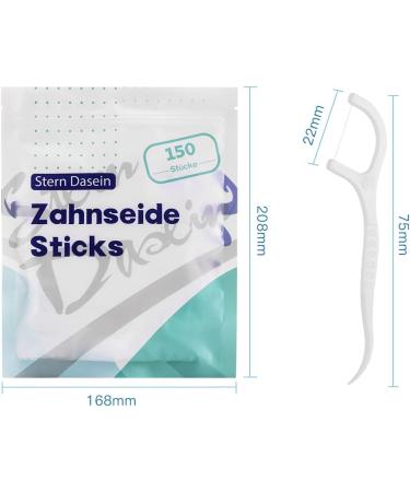 150 Pieces Dental Floss - Effective Tooth Care Remove Plaque & Food Residues | Premium Dental Cleaning Sticks - Buy Online on GoSupps.com