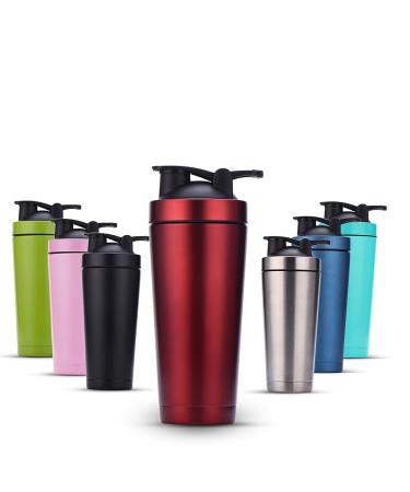 304 Shaker Shaker Coupe Shaker Exercice Fitness Coupe de la bouteille Shaker de prot ines de gymnastique en m tal isol avec boule de shaker (Capacity : 0.75L Color : 3#) 0.75L 3#
