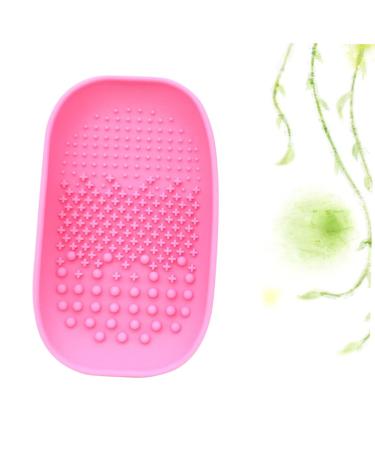 FRCOLOR 2 pcs Portable Makeup Brush Cleaner Bowl & Silicone Cleaning Mat - Pink Makeup Cleaning Tools - Buy Online on GoSupps.com