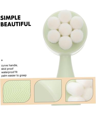 OHPHCALL Face Brush Silicone Exfoliating Pad Facial Cleaning Brush Face Massage Brush Travel Shave Soap Face Scrubber Brush for Massaging Skin Face Wash Silica Gel Household Facial Cleanser - Buy Online on GoSupps.com