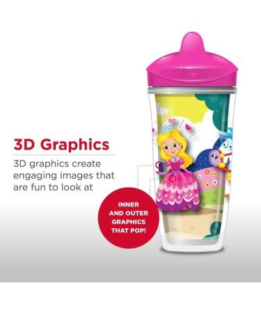 Playtex Baby Sipsters Spill-Proof Kids Straw Cups Stage 3 (12+ Months) Pack of 2 Cups (Styles May Vary) - Buy Online on GoSupps.com