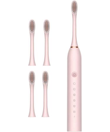 Electric Toothbrush - 4 Teeth IPX7 Waterproof Automatic Cleaning - Pink - Buy Online on GoSupps.com