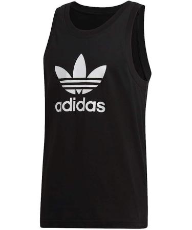 adidas Originals Men's Trefoil Tank Top - Small Black | Shop Now - Buy Online on GoSupps.com