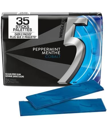 5 GUM Peppermint-Cobalt Flavoured Sugar Free Chewing Gum 35 Sticks 6 Packs - Buy Online on GoSupps.com