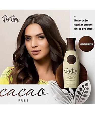 Portier Cacao 2-Step Treatment for Dry Damaged Hair - Shampoo & Hair Mask Set - Smoothing & Moisturizing Haircare - Ideal for Curly, Color Treated or Frizzy Hair - 34fl.oz/1L - Buy Online on GoSupps.com