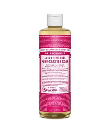 Dr Bronner Soap Liq Rose Rose 16 Fl Oz (Pack of 1)