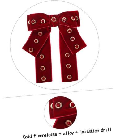 CALLARON Hairpins Hair Volume Clip Hairplop Hairpinpal Haircuff Haireraser Bow-tie Barrettes Hair Pin Hair Clip Hair Barrettes Ponytail Holders Woman Barrette Bow Tie Spring Clip Miss Red - Buy Online on GoSupps.com
