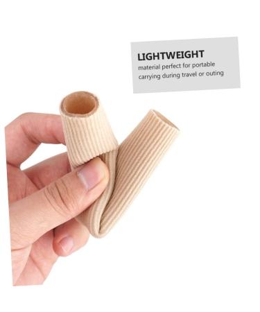 Lurrose 2pcs Gel Finger Toe Covers - Silicone Bandages for Thumb Protector, Cushions, Toe Finger Tube, Separator, and Ribbed Sleeve in Flesh Color - Buy Online on GoSupps.com