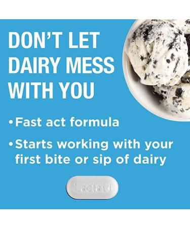 Lactaid Fast Act Lactase Enzyme Supplement Caplets 60 ct Box - 24 per case. - Buy Online on GoSupps.com