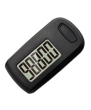 Pulivia Pedometer 3D Step Counter for Walking Accurate Step Counter Pedometer with Clip and Lanyard Simple Pedometer for Elder Kids Men Women