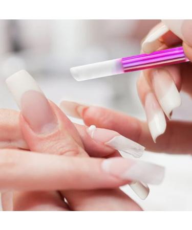 Glass Cuticle Pusher Professional Manicure Stick Nail Art Tools Accessory Cuticle Remover Tools Rosy - Buy Online on GoSupps.com
