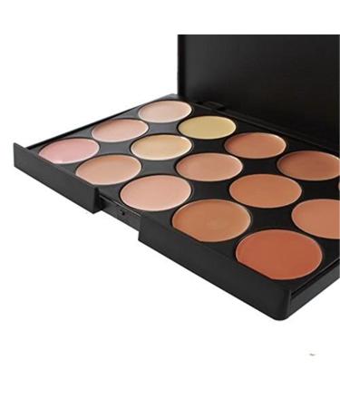 Pure Vie Hydrating Cream Concealer Palette - 15 Colors for Full Coverage & Dark Circle Correction - Buy Online on GoSupps.com