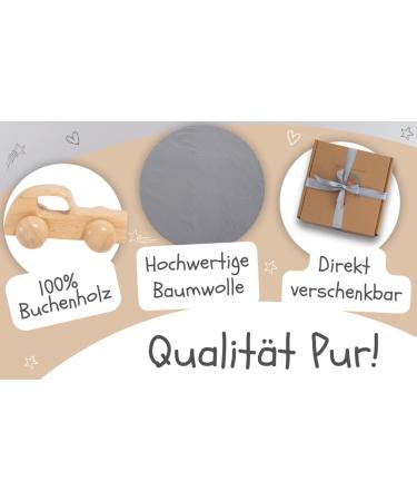 Handmade 100% Cotton Baby Gift Set for Girls - Newborn Rattle Towel and Elephant Gray Baby Toys - Perfect Birth Gift Box - Buy Online on GoSupps.com