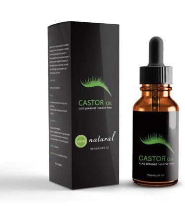 SENRN 1Bottle Organic Castor Oil Lash Growth Serum Hair Treatment Lash Booster Eyebrow Enhancing Serum Stimulate For Eyelashes Eyebrows Hair Growth10ml034floz - Buy Online on GoSupps.com