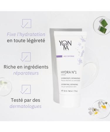  Yonka Yon-Ka Hyaluronic Intense Hydration Plumped Skin - Hydra N 1 Cream 50ml (Hydration Anti-Wrinkle) + Hydra N 1 Mask 50ml (Repairing Regenerating Anti-Aging) - Buy Online on GoSupps.com