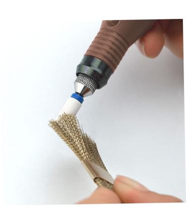 Copper Wire Nail Art Cleaning Brush - Polishing Head Cleaner Tool for Manicure | International Shipping Available - Buy Online on GoSupps.com