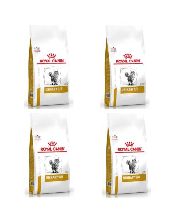 Royal Canin Veterinary Urinary S/O | Pack of 4 | 4 x 400 g | Dry Food for Cats | Urinary Tract Support | Struvite Crystals | Reduced Magnesium Content