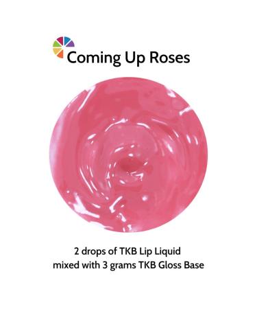 TKB Lip Liquid Color for DIY Lip Gloss | Pigmented Lip Colorant | Moisturizing | Made in USA | Coming Up Roses (1 Fl Oz) - Buy Online on GoSupps.com