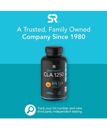 Buy Sports Research CLA 1250 mg - 180 Veggie Softgels for Weight Management - Buy Online on GoSupps.com