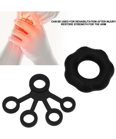 Finger Trainer Hand Strength Training Ring Expander Finger Pull Black - Buy Online on GoSupps.com