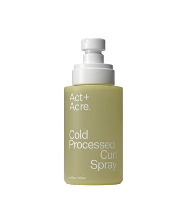 ACT+ ACRE Cold Processed Curl Defining Spray - Nourishing and Hydrating - Lighweight and Moisturizing - Soft & Bouncy Waves - Shape and Shine