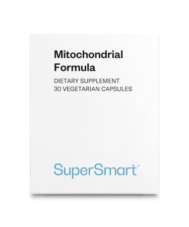 SuperSmart - Mitochondrial Formula (Advanced Formula) - with PQQ R-Lipoic Acid Acetyl-L-Carnitine - Mitochondrial Supplement | Non-GMO & Gluten Free - 30 Vegetarian Capsules
