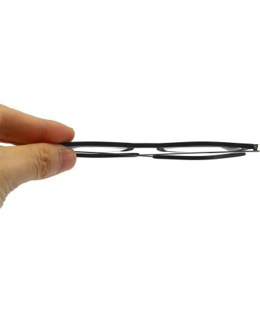 KoKoBin Ultra-Thin Anti-Blue Reading Glasses - Anti-Glare Black 2.5x for Comfortable Reading Internationally - Buy Online on GoSupps.com