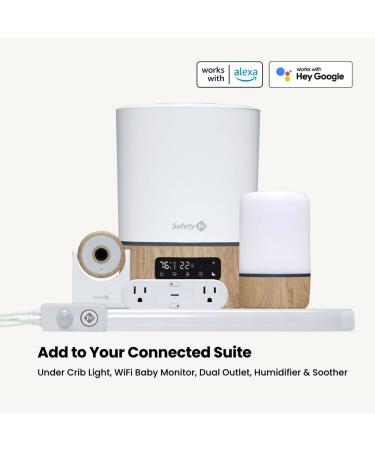 Safety 1st Connected WiFi Baby Monitor | 1080p HD Camera | Motion & Sound Notifications | Encrypted Livestream | Advanced Night Vision | iOS & Android Compatible - Buy Online on GoSupps.com