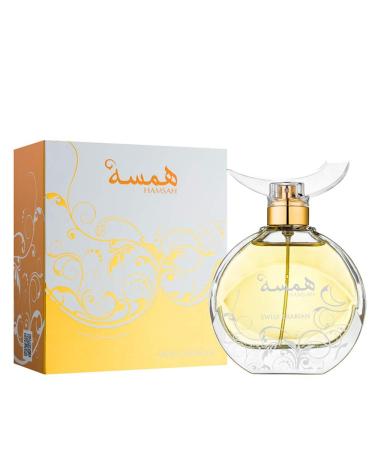 HAMSAH Eau de Perfume for Women 80mL | Honeyed Floral Fragrance with Sultry Orange Blossom Flower Jasmine Rose Vetiver Patchouli Cedarwood | by Artisan Swiss Arabian | Designer Parfum EDP Spray - Buy Online on GoSupps.com