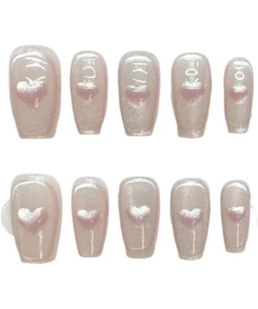 10Pcs Cat Eye Handmade Press On Nails with Gradient Design False Nails Full Cover Ballerina Wearable Artificial Nail Tips (Color : 6 Size : M) - Buy Online on GoSupps.com