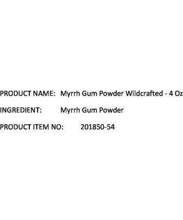 Starwest Myrrh Gum Powder Wildcrafted - 4 Oz | Pure and Natural Myrrh Resin Powder - Buy Online on GoSupps.com