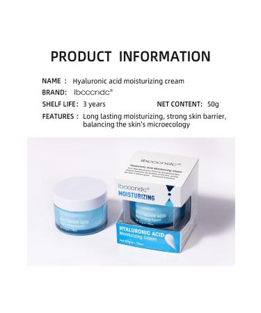 Hydro Boost Hyaluronic Acid Moisturizing Cream - Oil-Free Face Moisturizer for Dry Skin | 1.76oz | Long-Lasting Hydration - Buy Online on GoSupps.com