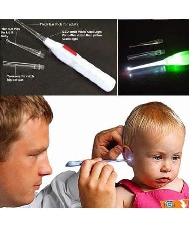 LED Flashlight Earpick for Gentle Ear Wax Removal - Ear Cleaning Tool for Kids & Adults - Buy Online on GoSupps.com