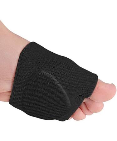 2 Pairs Gel Ball of Foot Pads Metatarsal Sleeve for Metatarsalgia Calluses & Blisters | Black Size: 2Pairs - Best Comfort & Relief - Buy Online on GoSupps.com