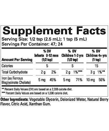 ChildLife Liquid Iron - Natural Berry Flavor, 4 fl oz (118 ml) | Boost Your Child's Iron Levels - Buy Online on GoSupps.com