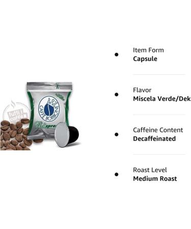  CAFF BORBONE 600 Bourbon Dek Respresso Coffee Nenspress Compatible Capsules - Buy Online on GoSupps.com