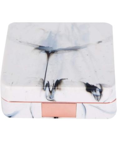 Test Portable Marble Surface Mirror - Square Soaking Contact Lens Container in Rose Gold | Esteem Pupilentes - Buy Online on GoSupps.com