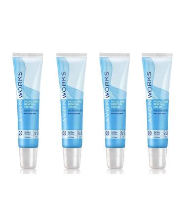 Avon Works Facial Hair Removal Cream 15 ml each 4 pieces