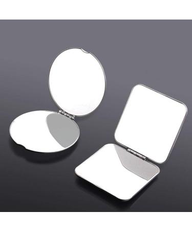 Minkissy Handbag Round Compact Cosmetic Mirror Double-Sided Travel Cosmetic Mirror Bag Hand Mirror Changing Mirror for Money Foldable Carry Bag - Buy Online on GoSupps.com