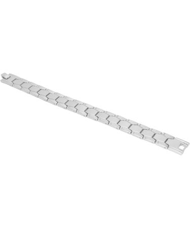 Magnet Therapy Bracelet - Hexagonal Design | Sleep Improvement & Titanium Steel Jewelry for Men & Women - Silver - Buy Online on GoSupps.com