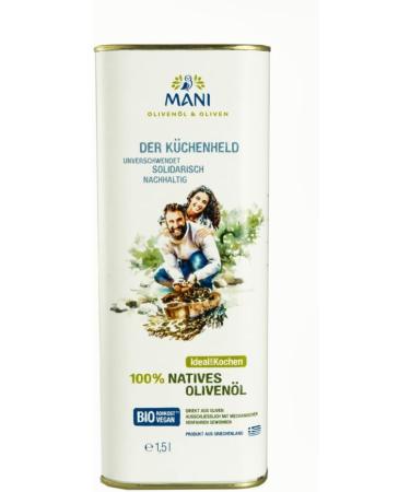  Mani Bl uel Mani Bl uel MANI 100% Organic Virgin Olive Oil (2 x 1.50 l) - Buy Online on GoSupps.com