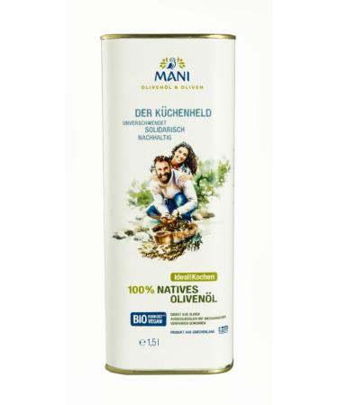 Mani Bl uel Mani Bl uel MANI 100% Organic Virgin Olive Oil (2 x 1.50 l)